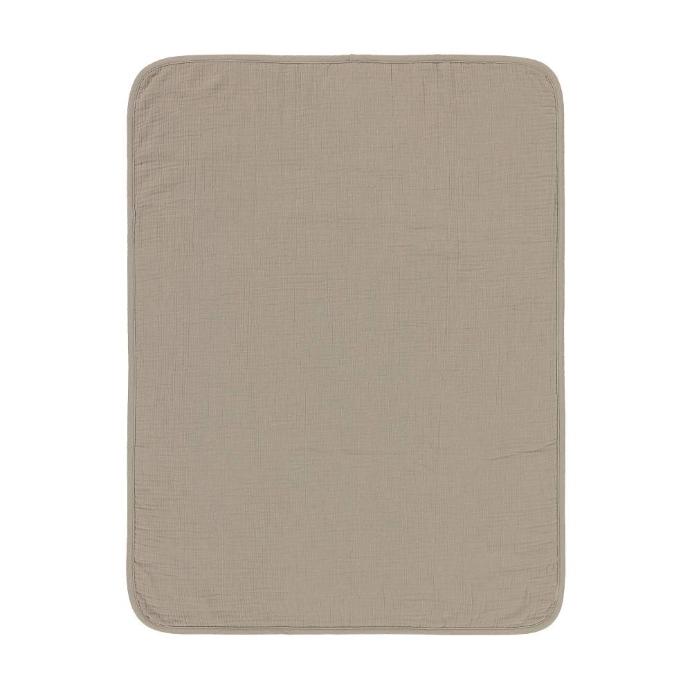 Lässig Babydecke - Bio Baumwolle, Speckles Olive im Angebot