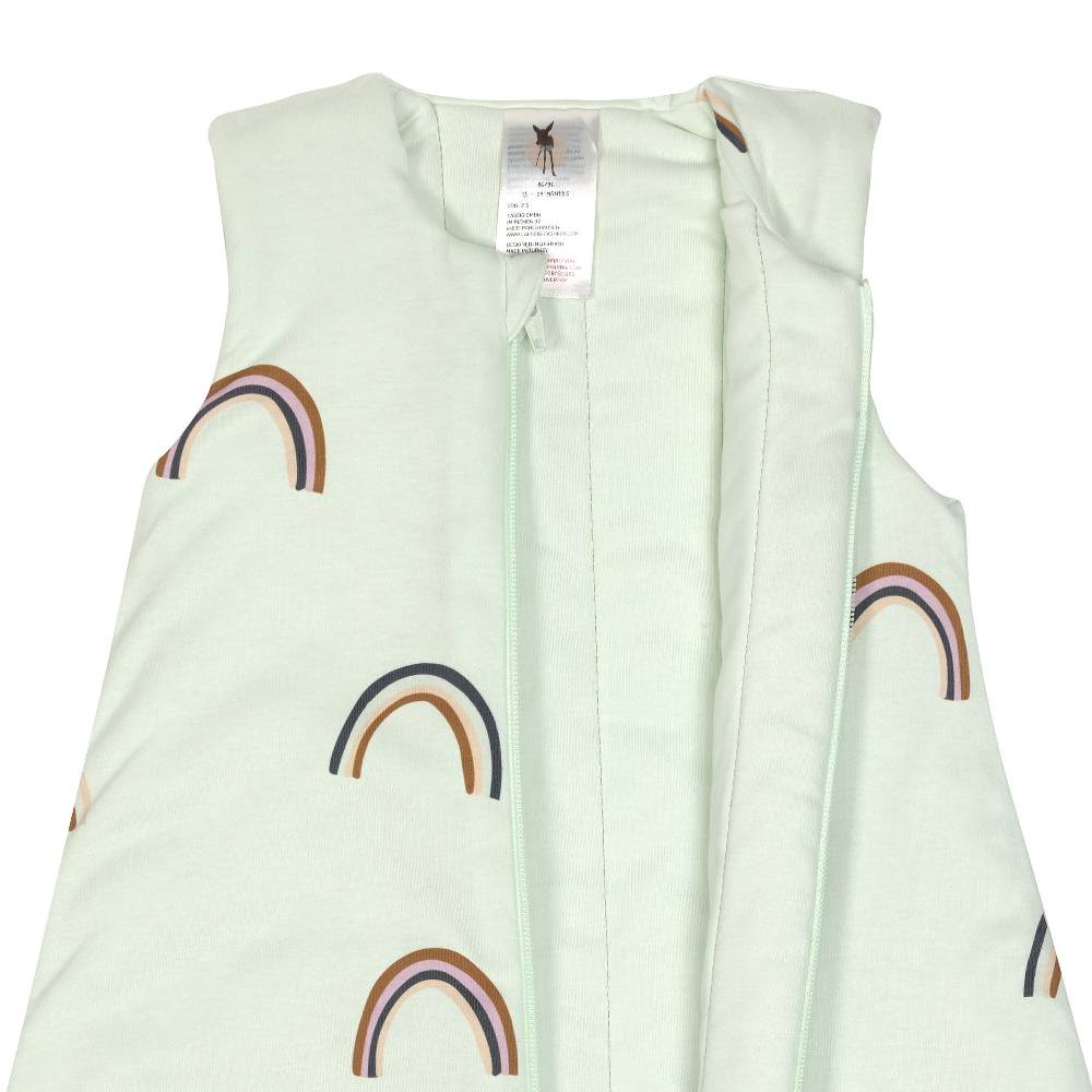 Lässig Babyschlafsack 2,5 TOG - Regenbogen, Mint Schlussverkauf