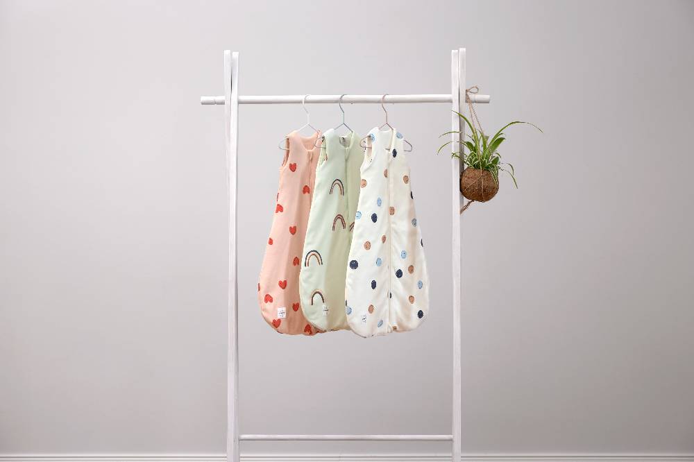 Lässig Babyschlafsack 2,5 TOG - Regenbogen, Mint Schlussverkauf