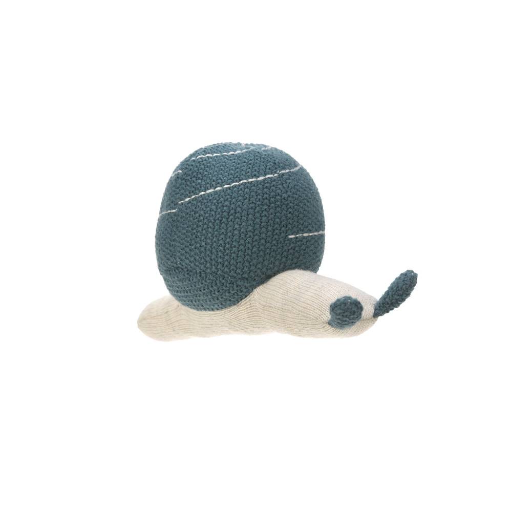 Lässig Kuscheltier mit Rassel - Knitted Toy, Garden Explorer Schnecke Blau Meist gekauft