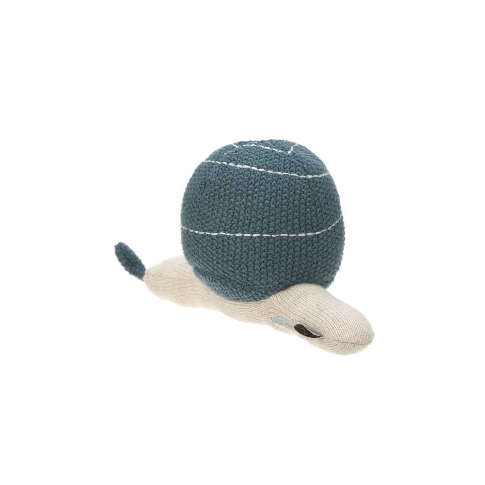 Lässig Kuscheltier mit Rassel - Knitted Toy, Garden Explorer Schnecke Blau Meist gekauft