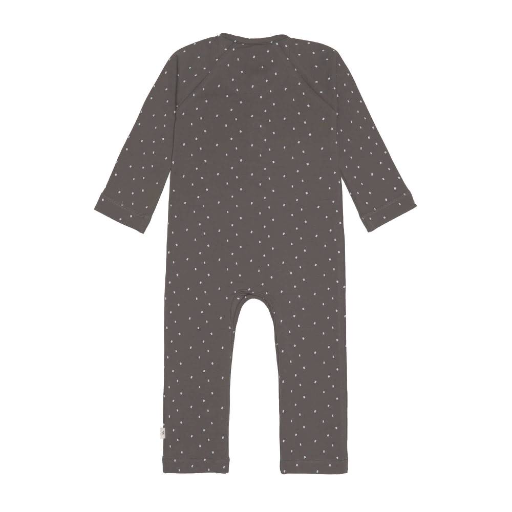 Lässig Strampler, Baby Overall - Bio Baumwolle, Spots Anthrazit Rabatt