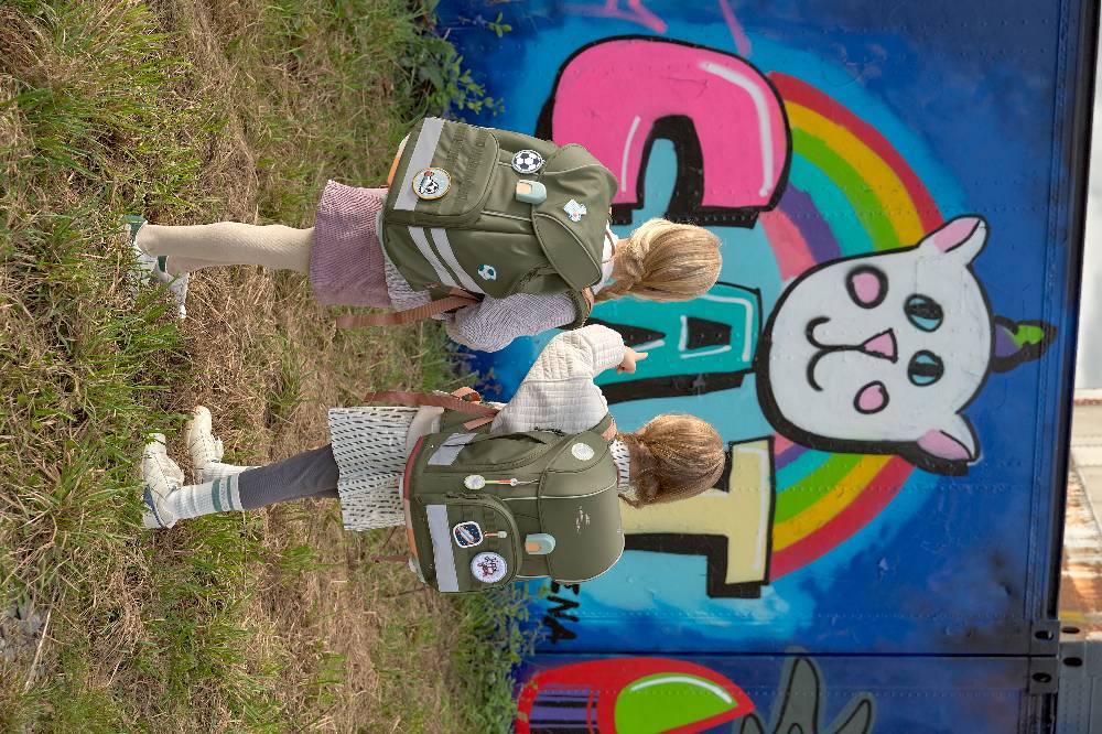 Lässig Schulranzen Set 7-teilig, Boxy Unique Olive Exklusivangebot