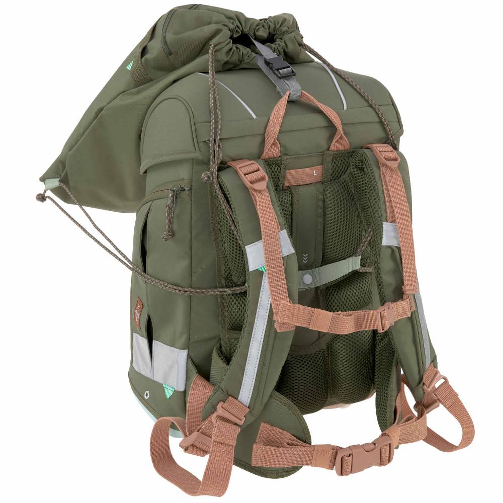 Lässig Schulranzen Set 7-teilig, Boxy Unique Olive Exklusivangebot