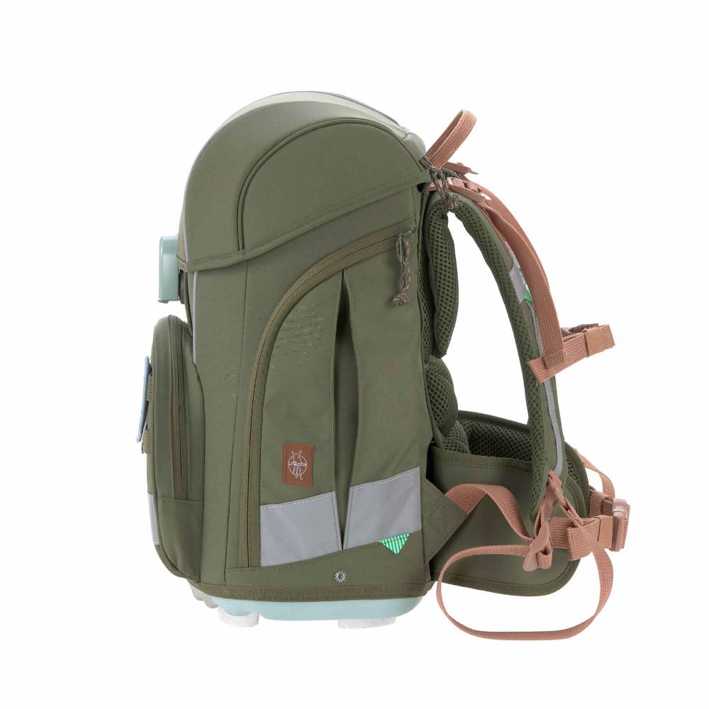 Lässig Schulranzen Set 7-teilig, Boxy Unique Olive Exklusivangebot