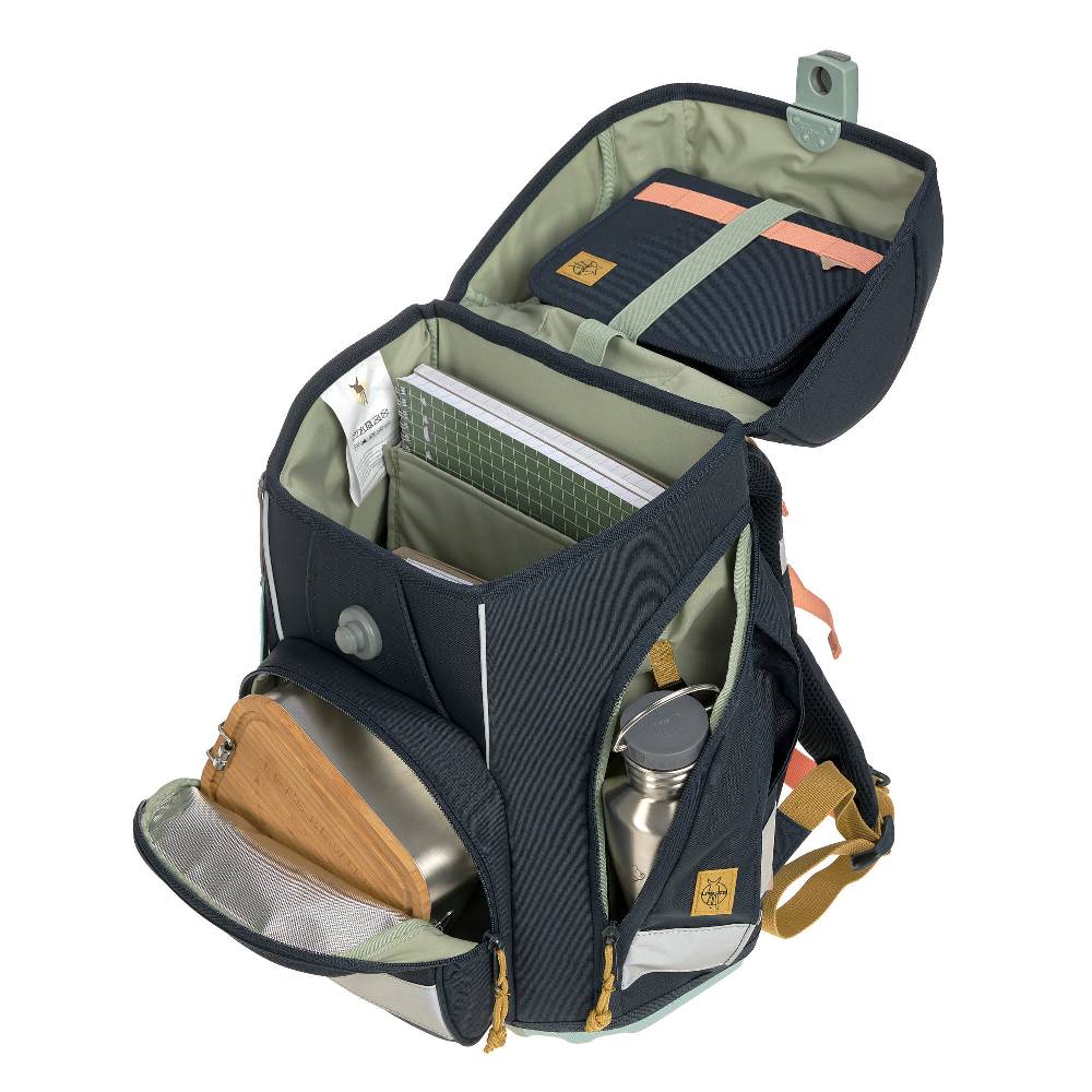Lässig Schulranzen Set 7-teilig Boxy - Unique Ocean, Dunkelblau Preisnachlass