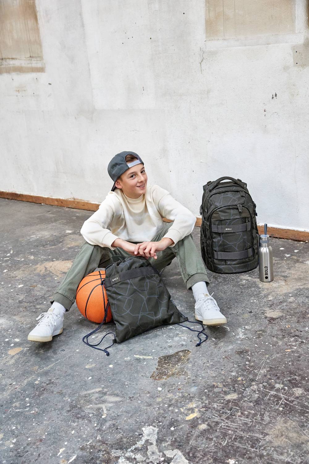 Lässig Schulrucksack - BOLD Origin Edges, Grau Exklusive Angebote