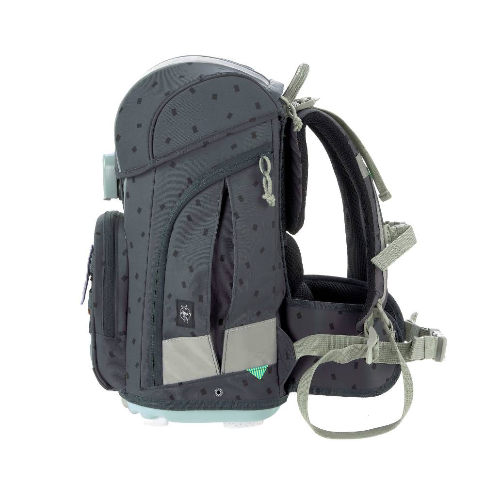 Lässig Schulranzen Set 7-teilig, Boxy Unique Speckles Anthracite Große Rabatte
