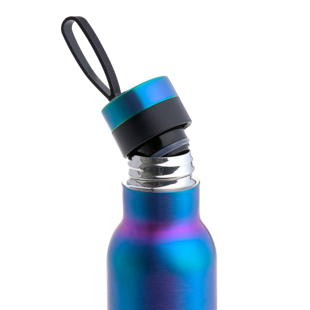 Lässig Edelstahl Kinder Trinkflasche Doppelwandig - BOLD, Blau Violett Tägliche Deals