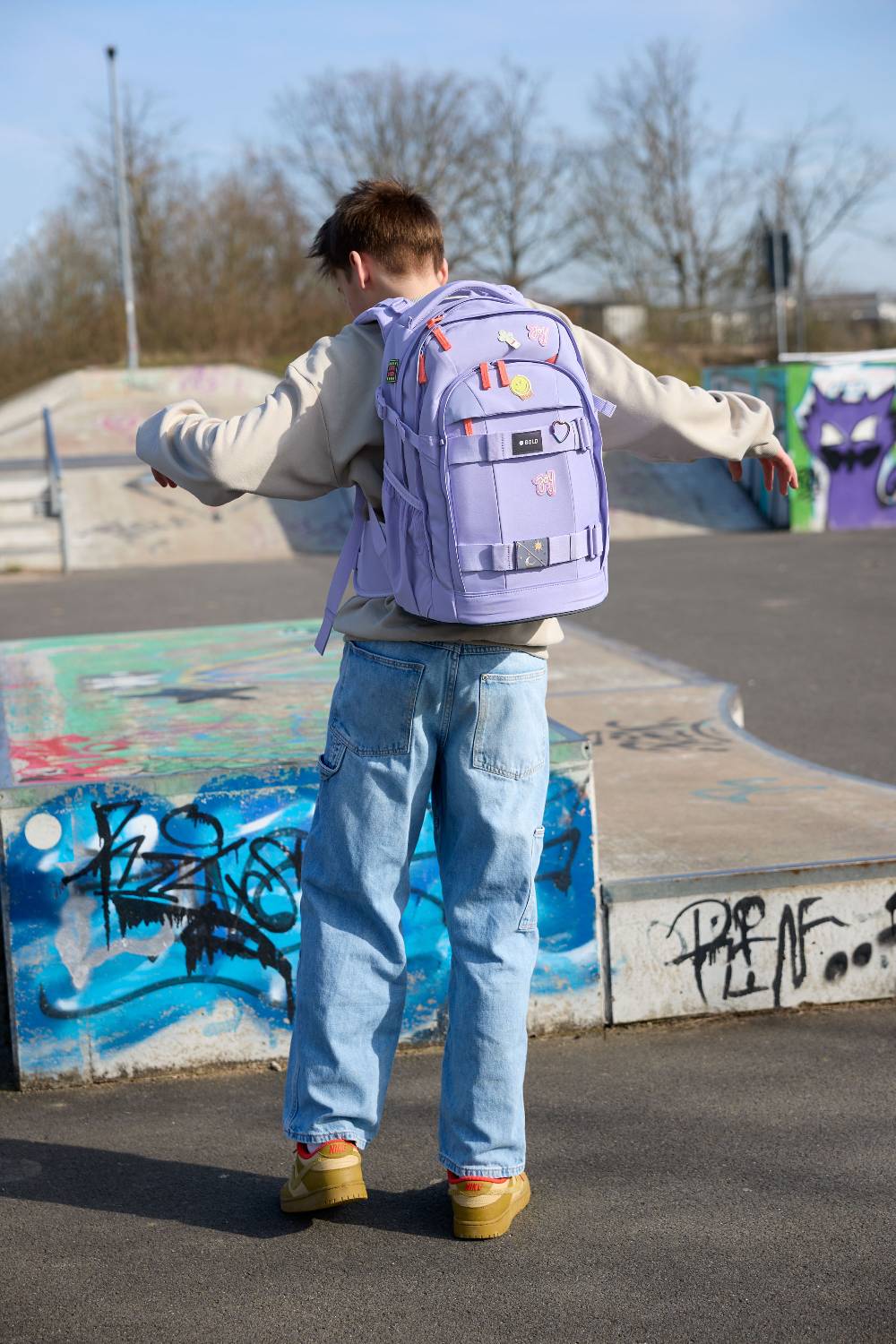 Lässig Schulrucksack - BOLD Origin, Lavendel Riesige Ersparnisse