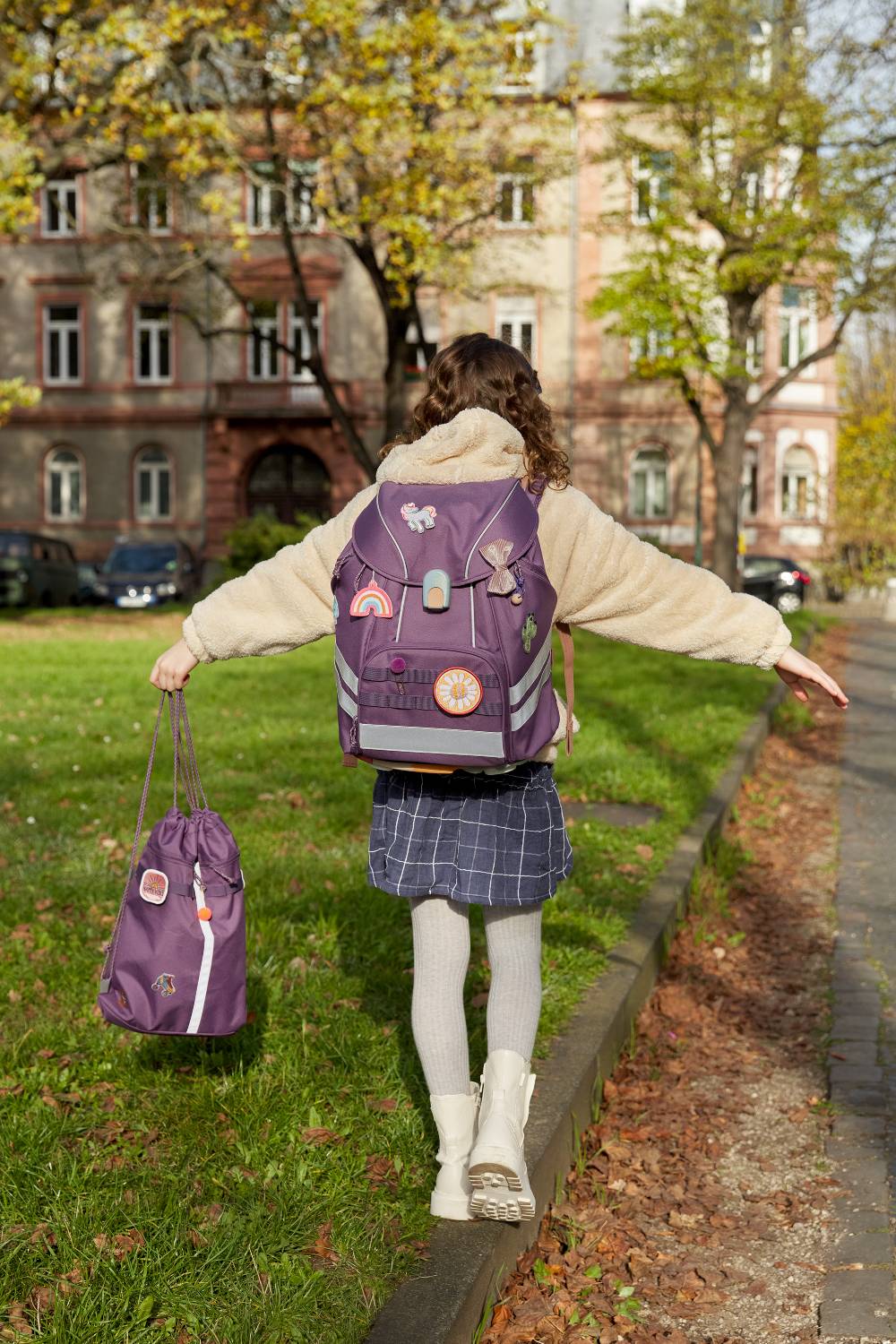 Lässig Schulranzen Set 7-teilig, Flexy Unique Purple Bis zu 65% Rabatt
