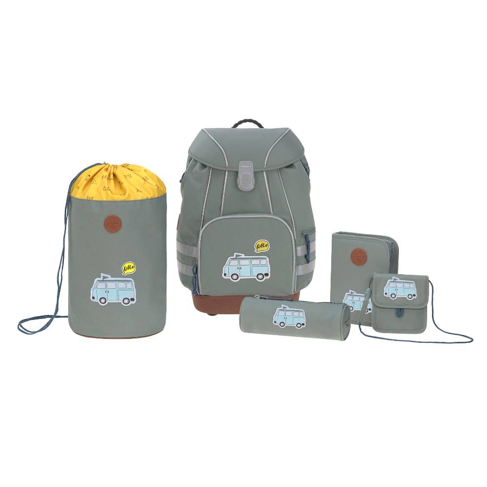 Lässig Schulranzen Set - School Set, Adventure Bus