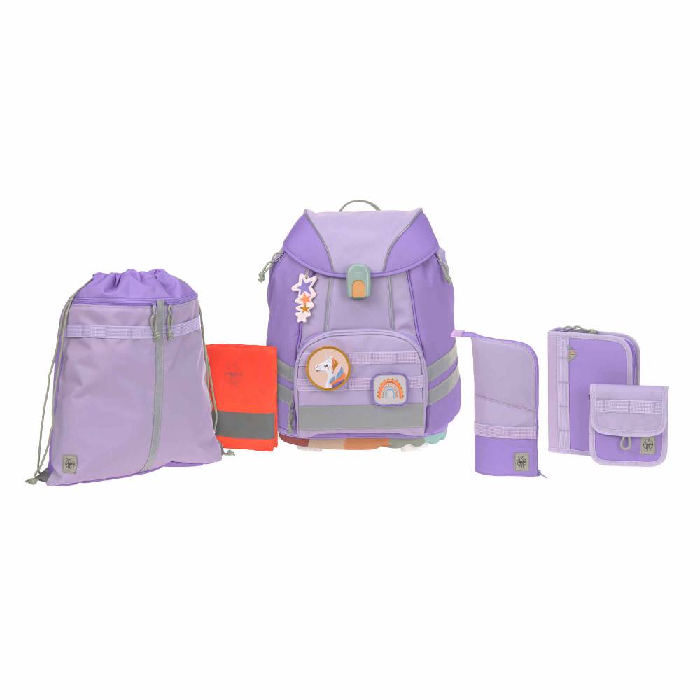Lässig Schulranzen Set 7-teilig, Flexy Unique Violet Fabrikladen