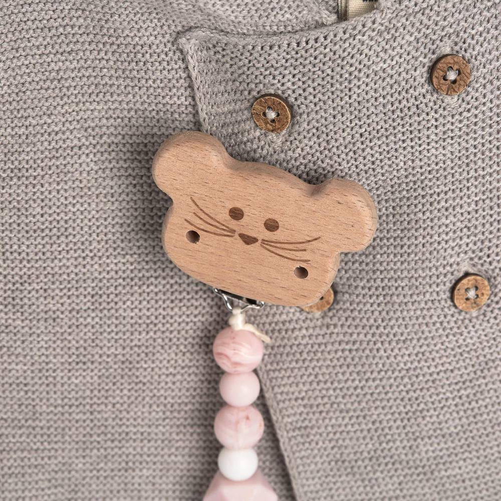 Lässig Schnullerkette - Little Chums, Maus Rosa Black Friday Preise