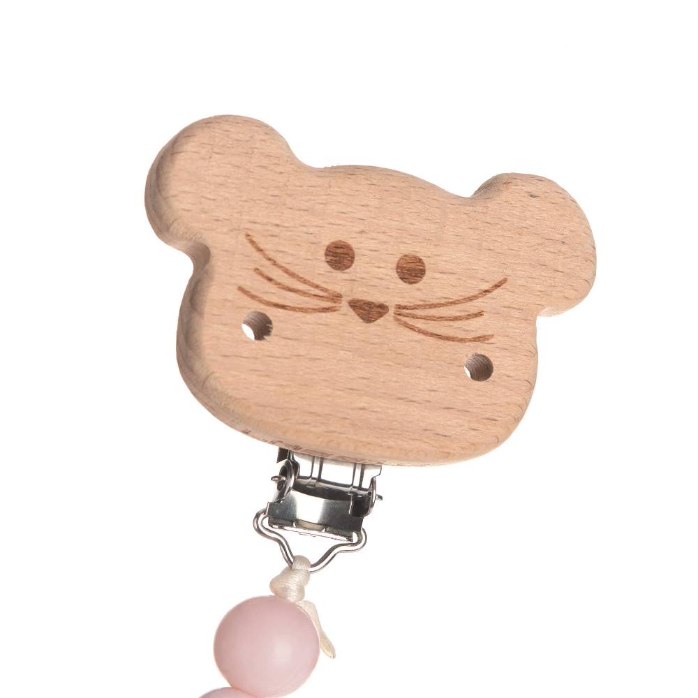 Lässig Schnullerkette - Little Chums, Maus Rosa Black Friday Preise