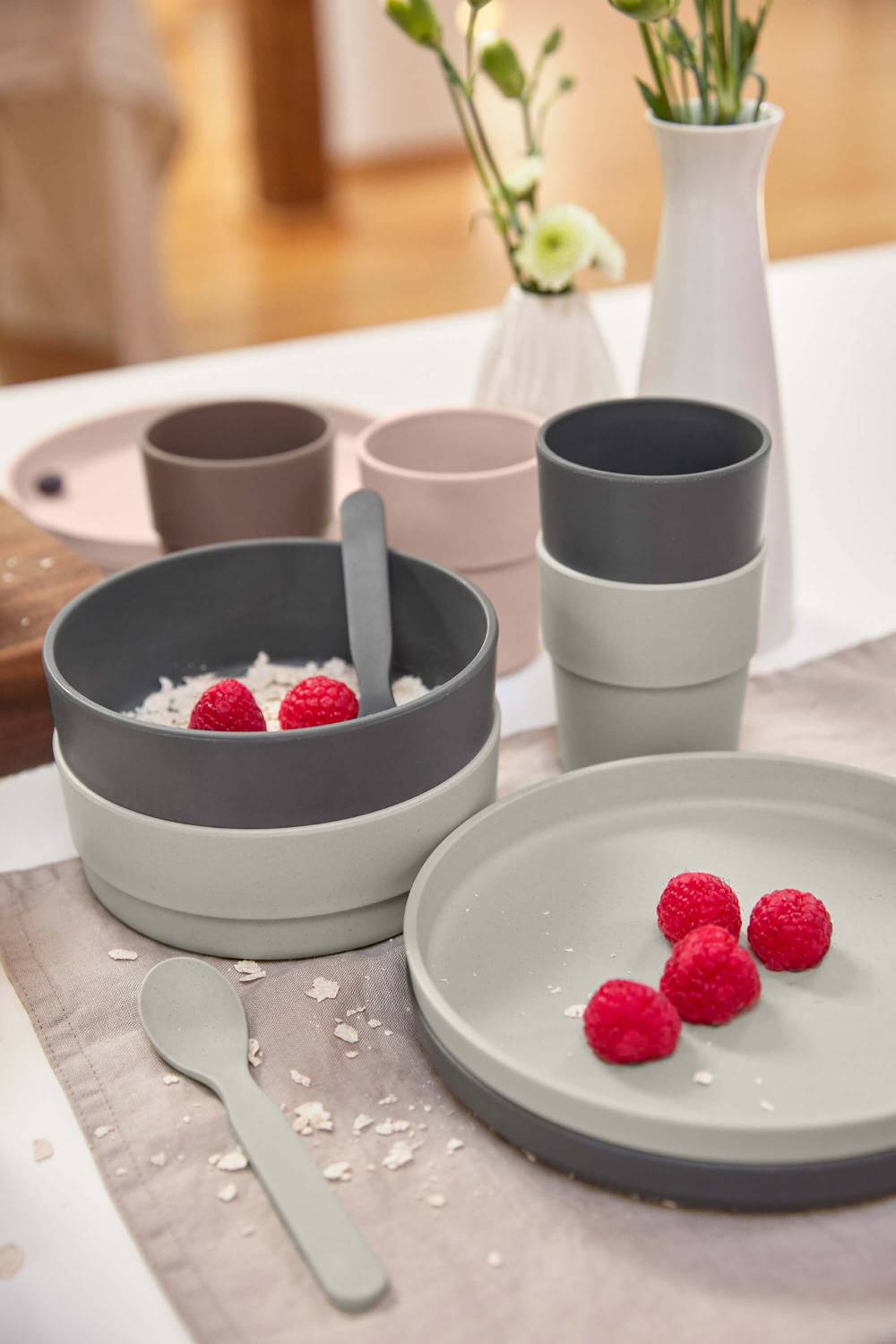 Lässig Trinkbecher Kinder - Uni, Warm Grey Im Verkauf
