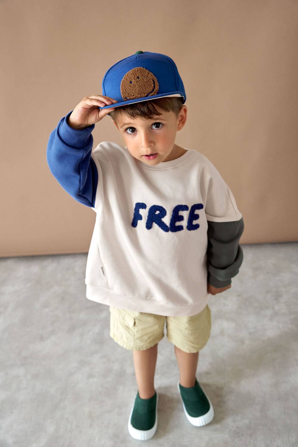 Lässig Kinder Cap - Little Gang, Smile Blau Hotsell