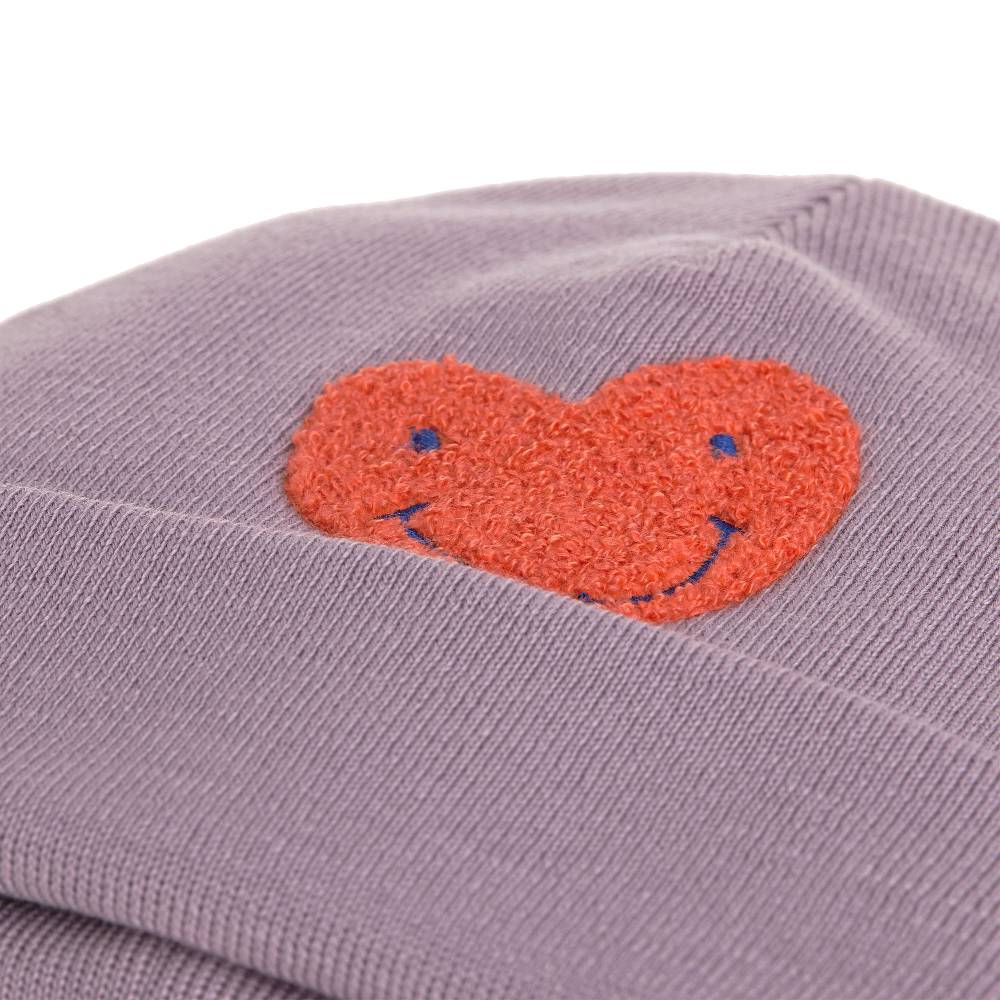 Lässig Beanie Mütze Kinder - Merino Wolle, Little Gang Lila Fabrikverkauf