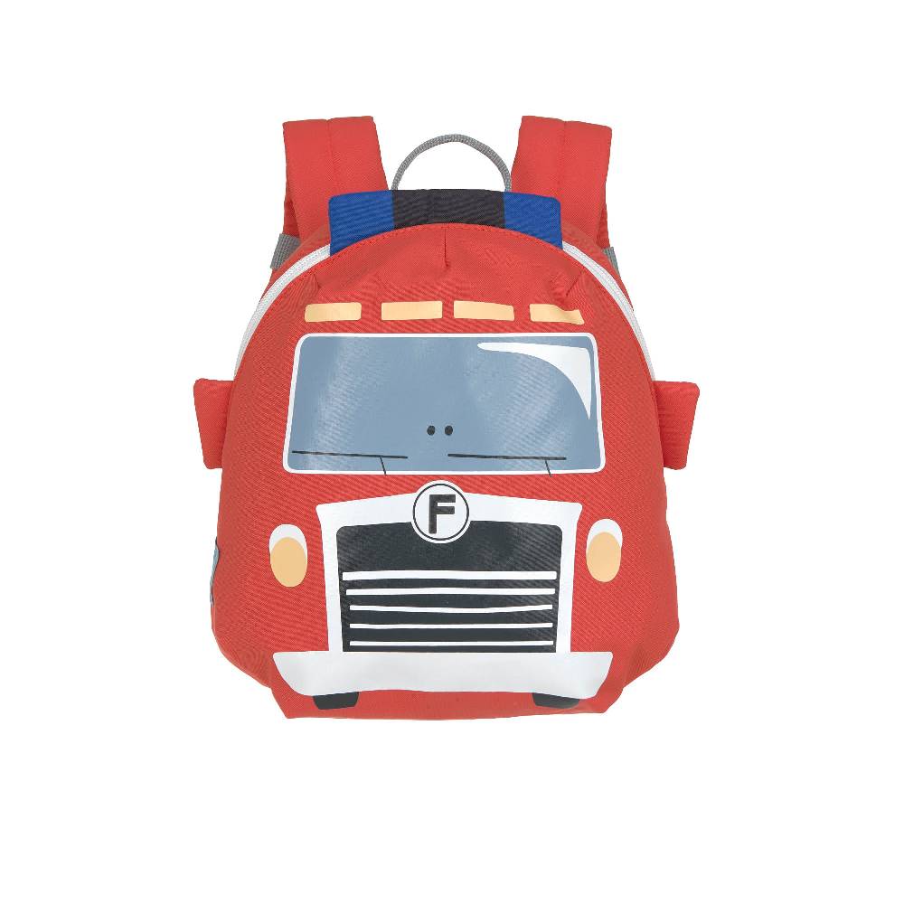 Lässig Kindergartenrucksack Tiny - Feuerwehrauto, Rot