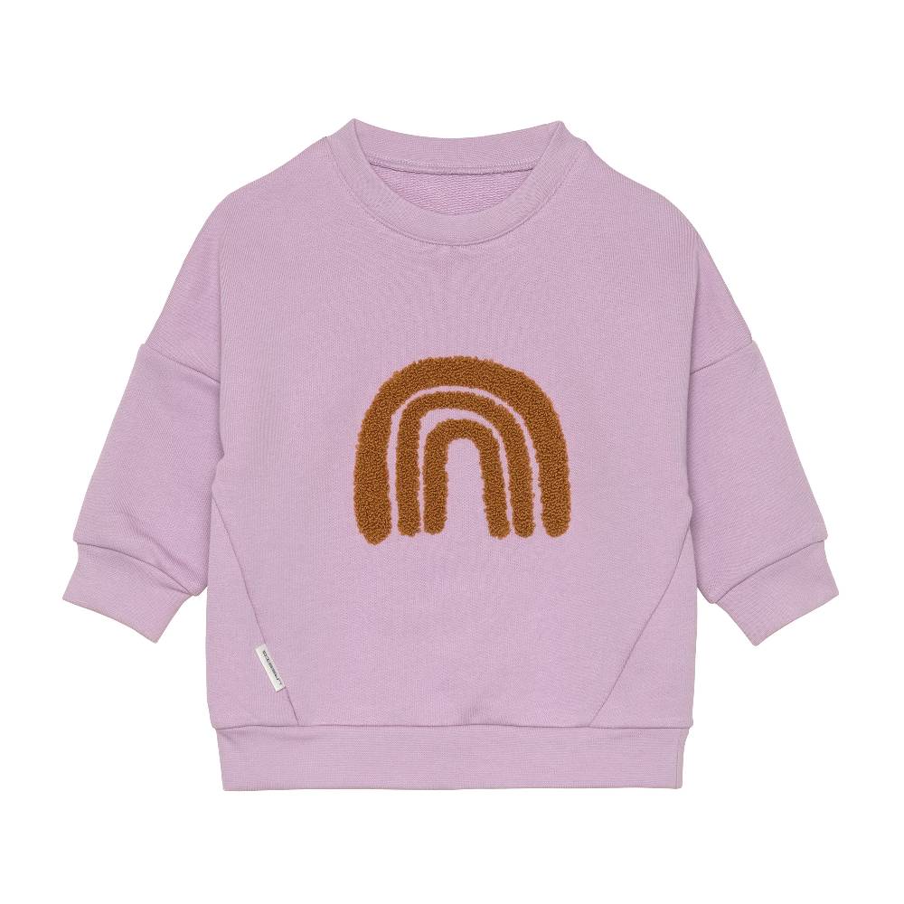 Lässig Kinder Pullover - Bio Baumwolle, Little Gang, Regenbogen Lila