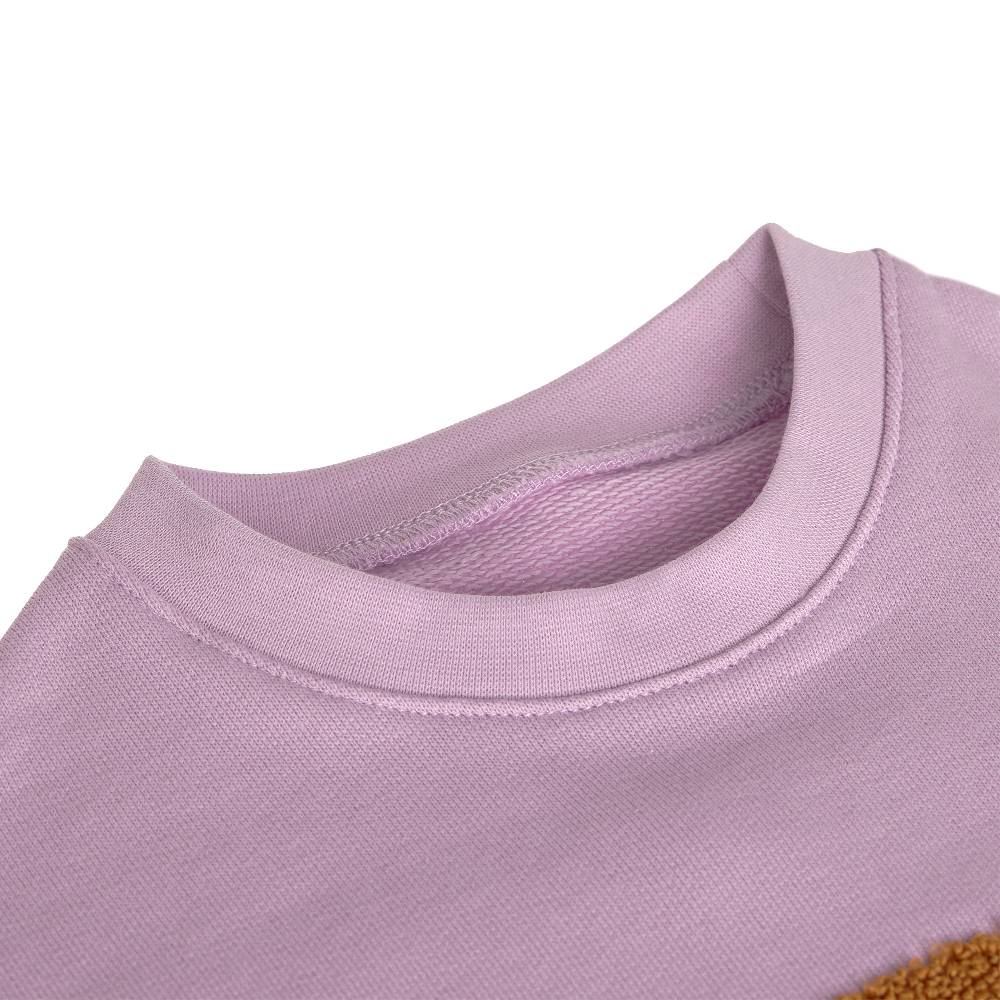 Lässig Kinder Pullover - Bio Baumwolle, Little Gang, Regenbogen Lila Saisonschlussverkauf