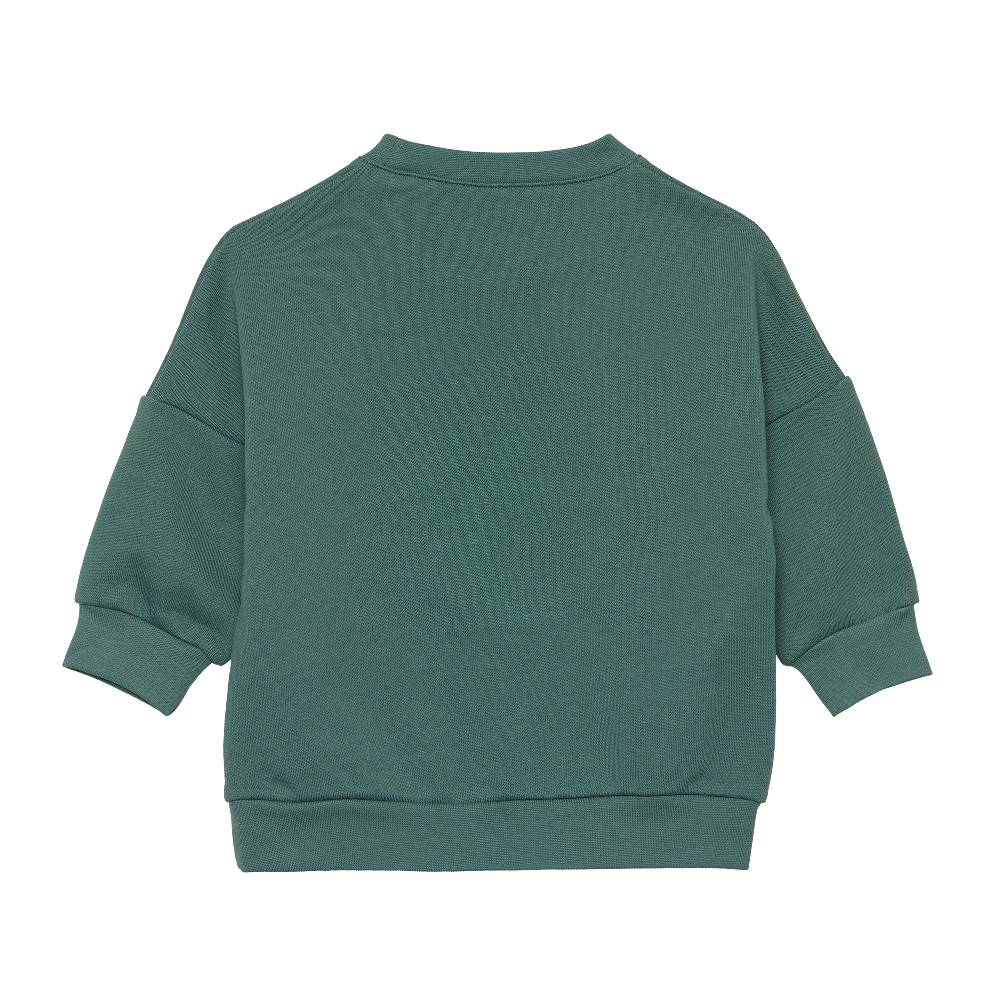 Lässig Kinder Pullover - Bio Baumwolle, Little Gang, Smile Grün Black Friday