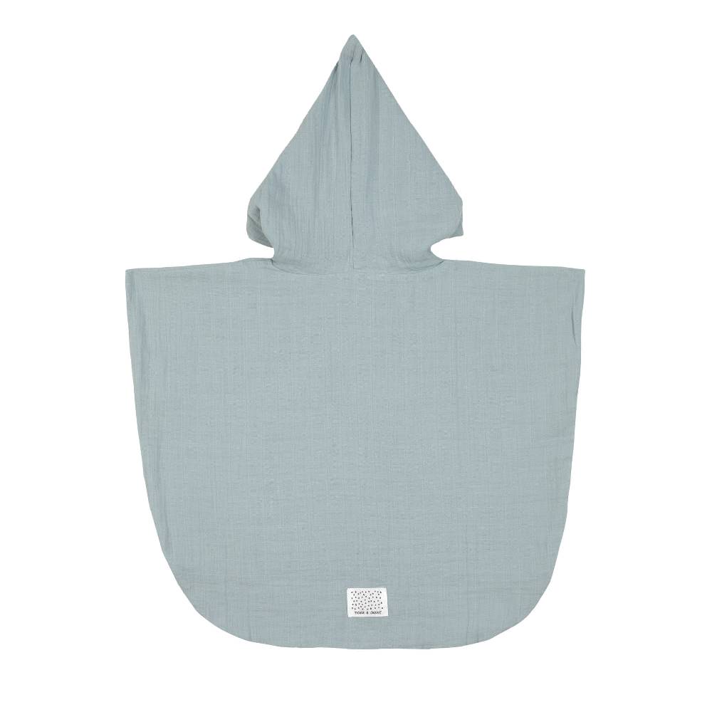 Lässig Badeponcho Kinder aus Musselin, Hellblau Osterangebot