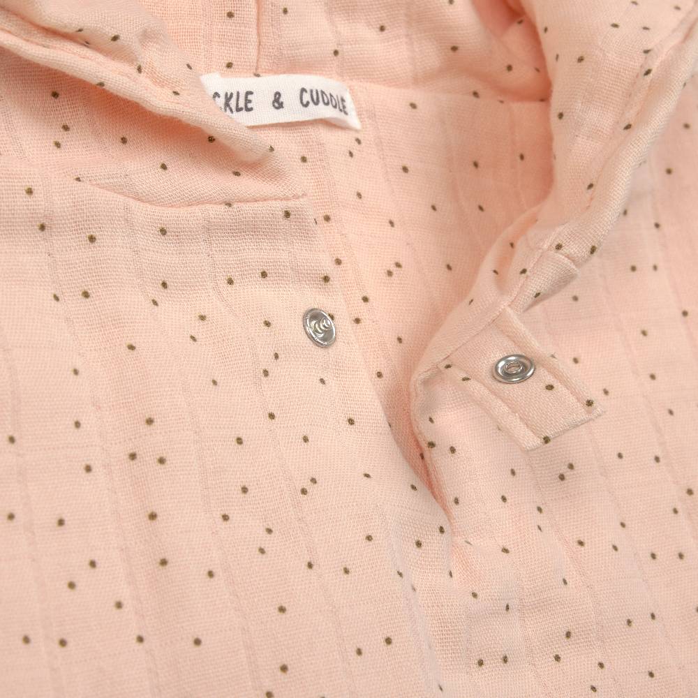 Lässig Badeponcho Kinder aus Musselin - Punkte, Rosa Muttertagsangebot