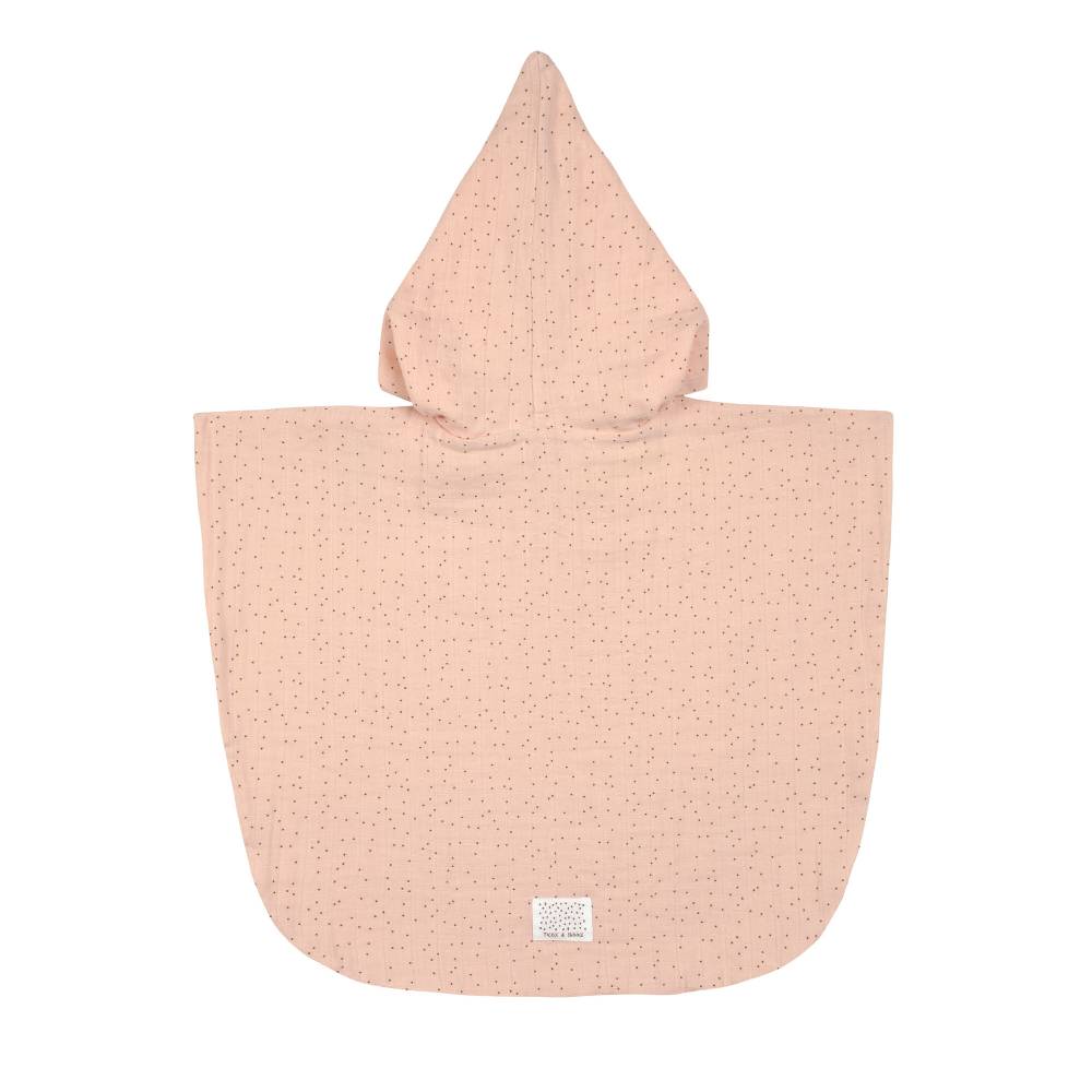 Lässig Badeponcho Kinder aus Musselin - Punkte, Rosa Muttertagsangebot