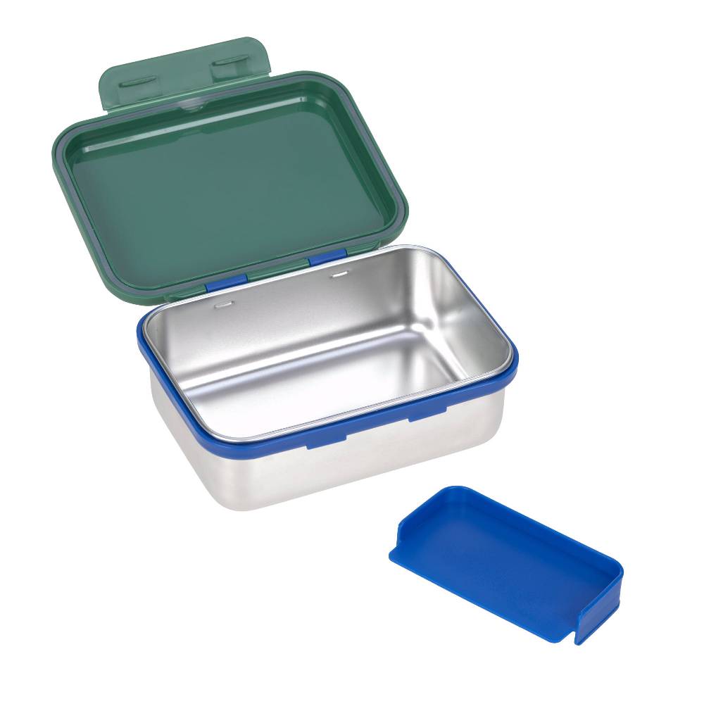 Lässig Brotdose Kinder - Edelstahl Lunchbox, Little Gang Regenbogen Grün Lagerräumung
