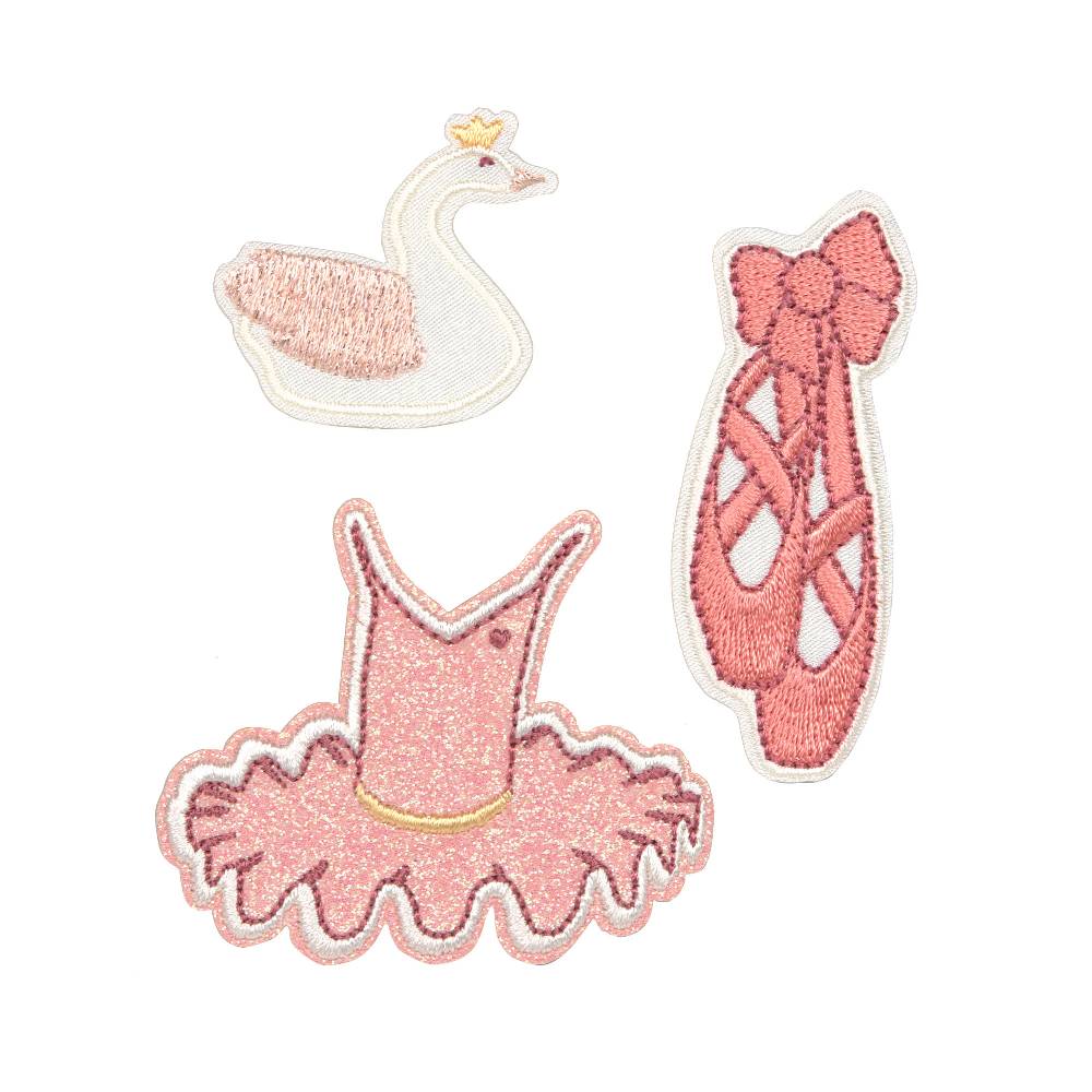 Lässig Textil-Sticker (3 Stk) - Stick on, Ballett Blitzangebot