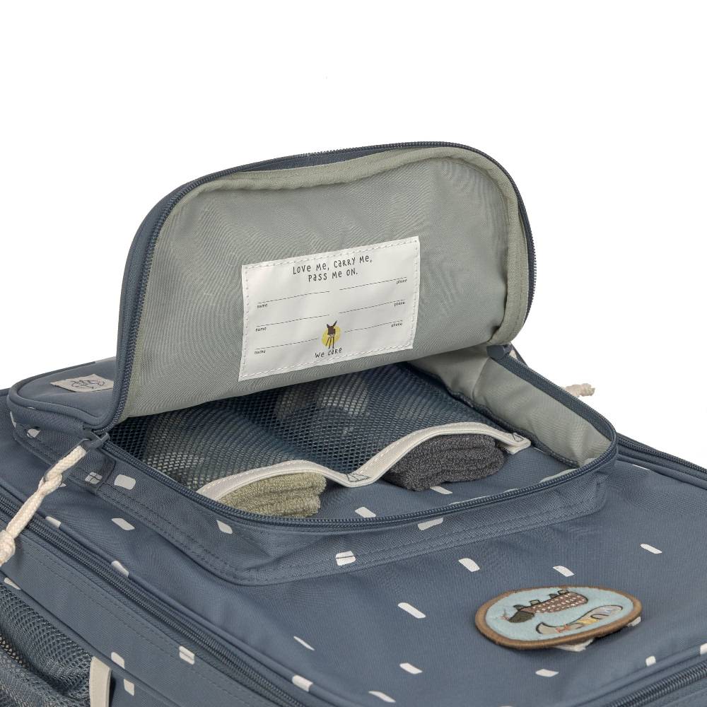 Lässig Kinderkoffer - Trolley Happy Prints, Dunkelblau Saisonale Angebote