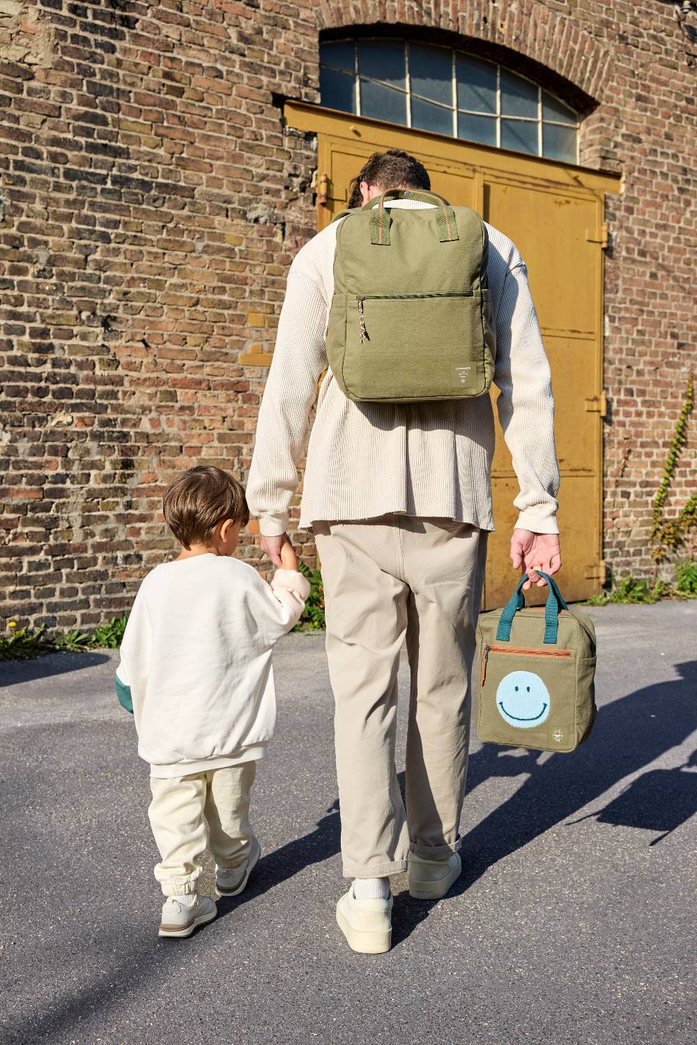 Lässig Kindergartenrucksack Square Little One & Me - Small, Oliv Begrenzte Freigabe