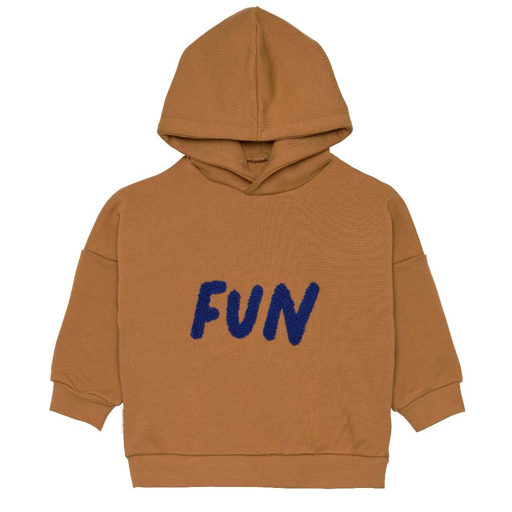 Lässig Hoodie Kinder - Bio Baumwolle, Little Gang, Fun Karamell Letzte 2 Tage