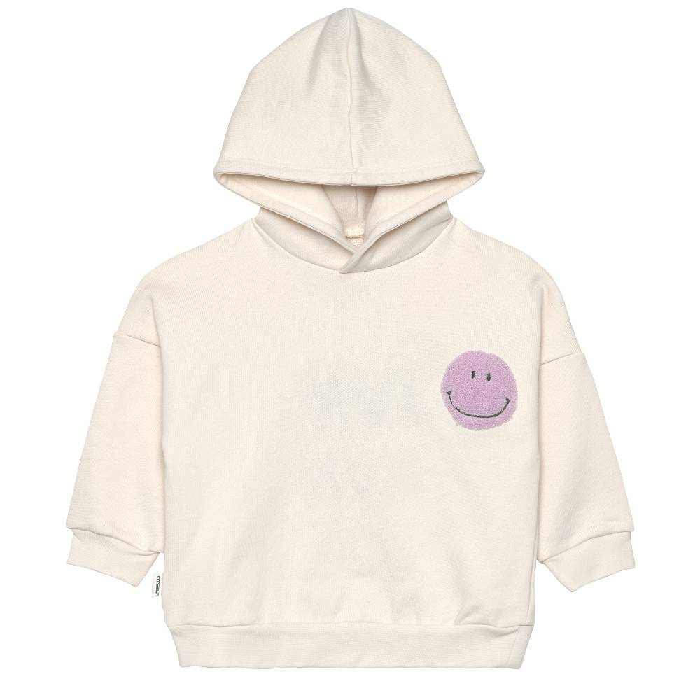 Lässig Hoodie Kinder - Bio Baumwolle, Little Gang, Smile Weiß