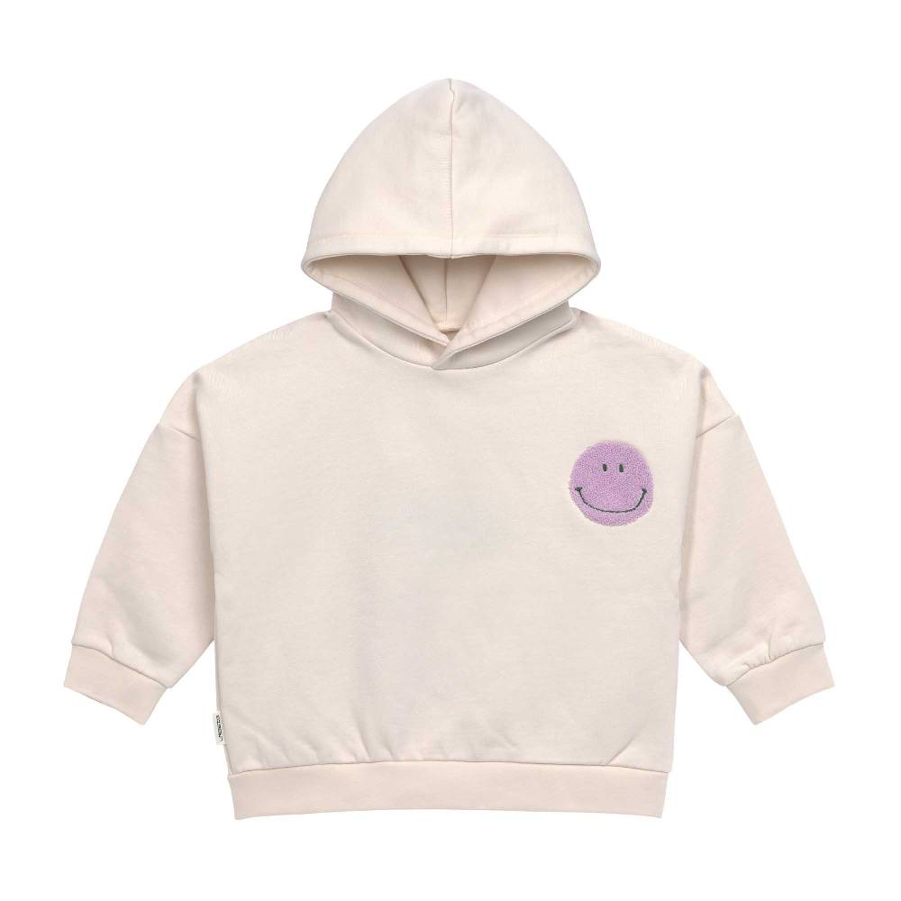 Lässig Hoodie Kinder - Bio Baumwolle, Little Gang, Smile Weiß Letzter Tag