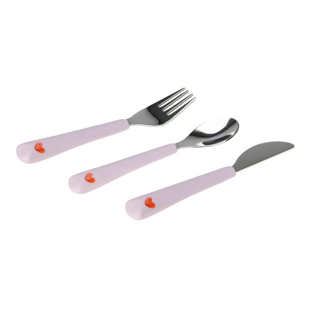 Lässig Kinderbesteck Set (Gabel, Löffel, Messer) - Happy Rascals, Herz Sonderangebot der Fabrik