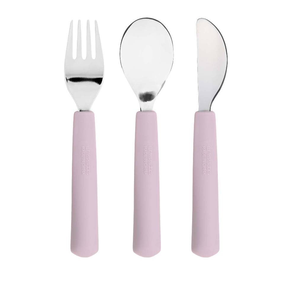 Lässig Kinderbesteck Set (Gabel, Löffel, Messer) - Happy Rascals, Herz Sonderangebot der Fabrik