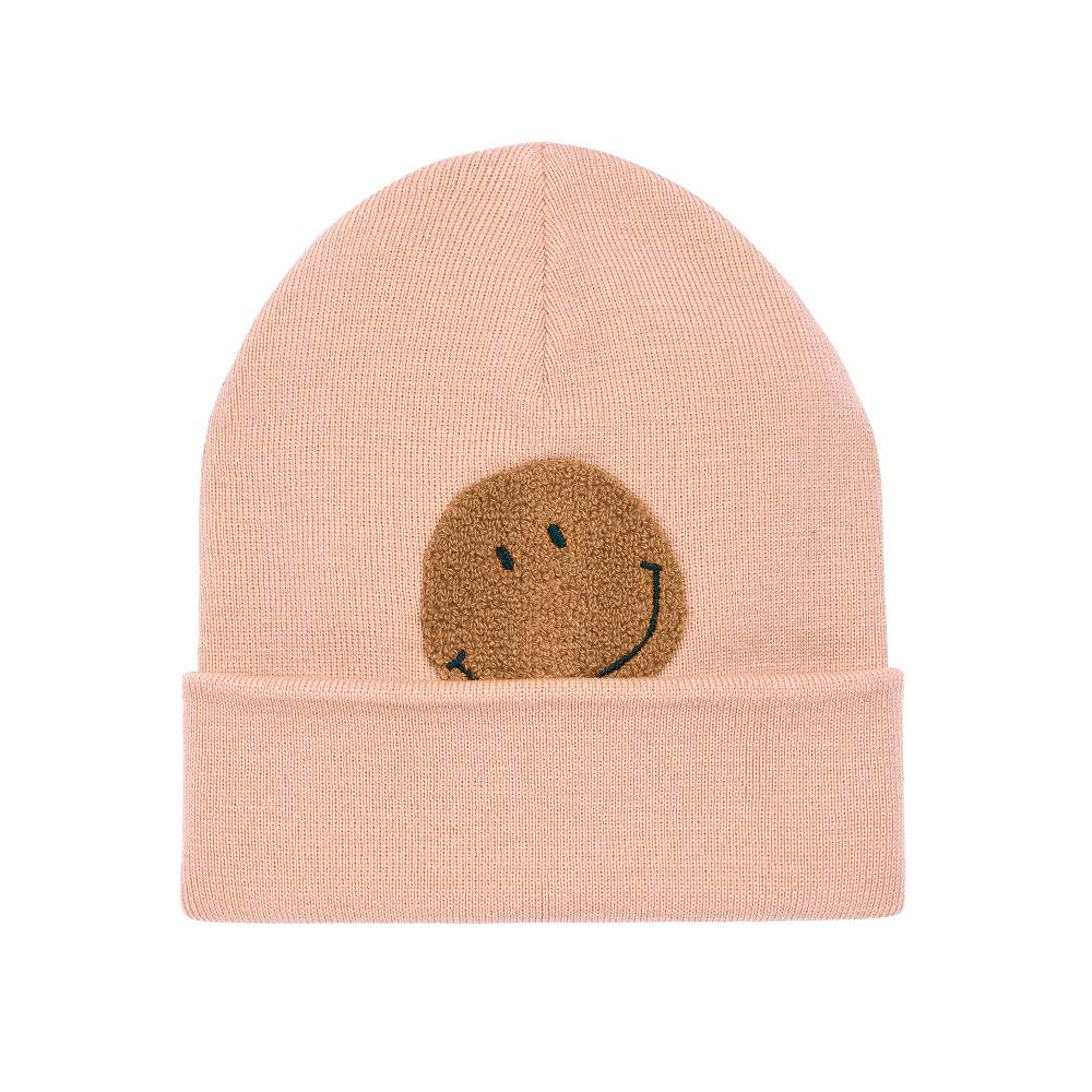 Lässig Beanie Mütze Kinder - Merino Wolle, Little Gang, Smile Rosa Super Rabatt