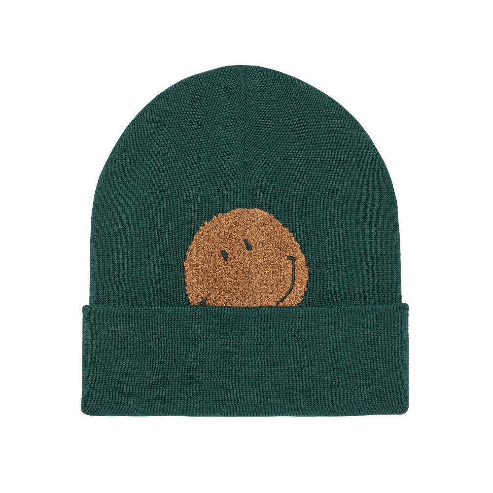 Lässig Beanie Mütze Kinder - Merino Wolle, Little Gang, Smile Grün Clearance-Verkauf