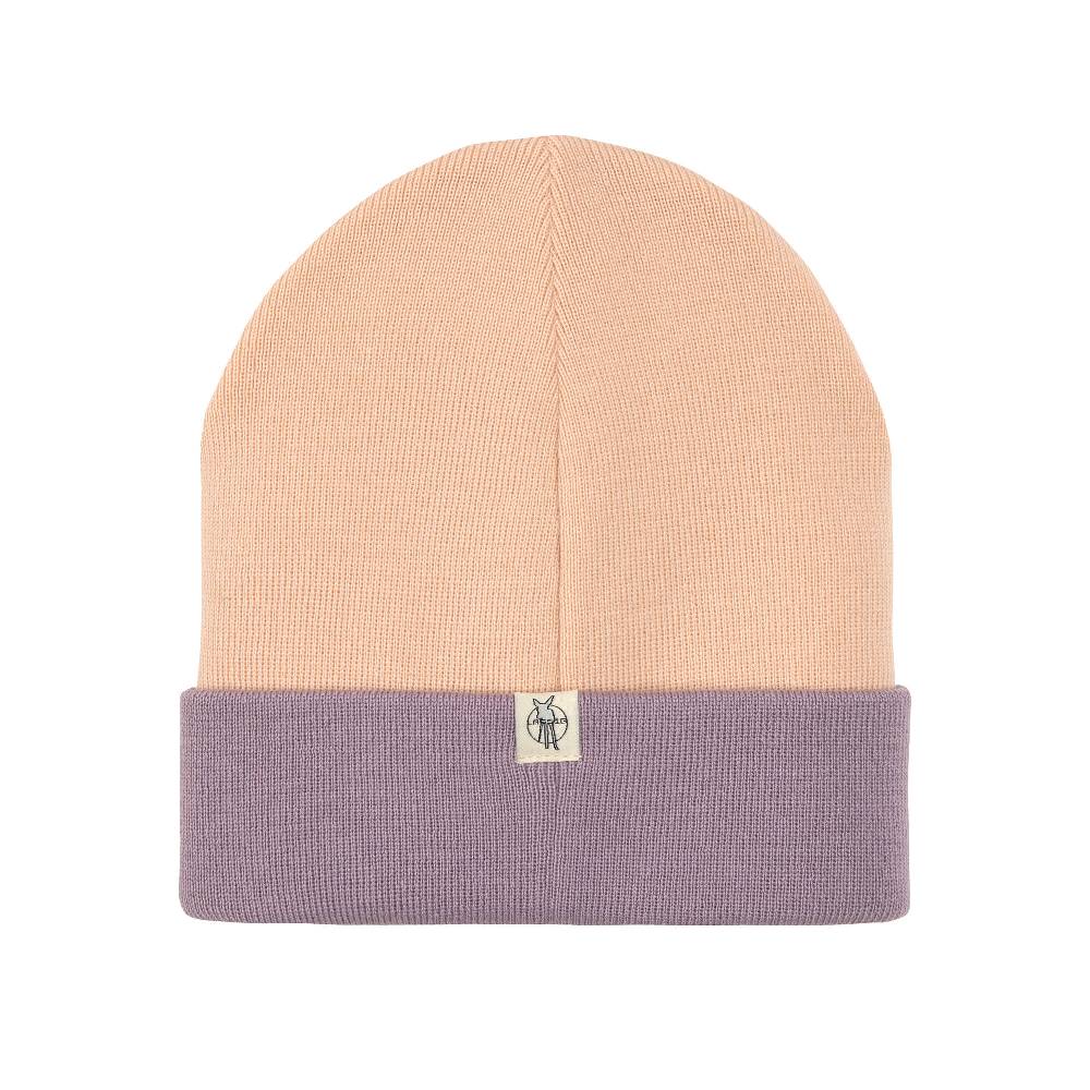 Lässig Beanie Mütze Kinder - Merino Wolle, Little Gang, Happy Rosa Kostenloser Versand international