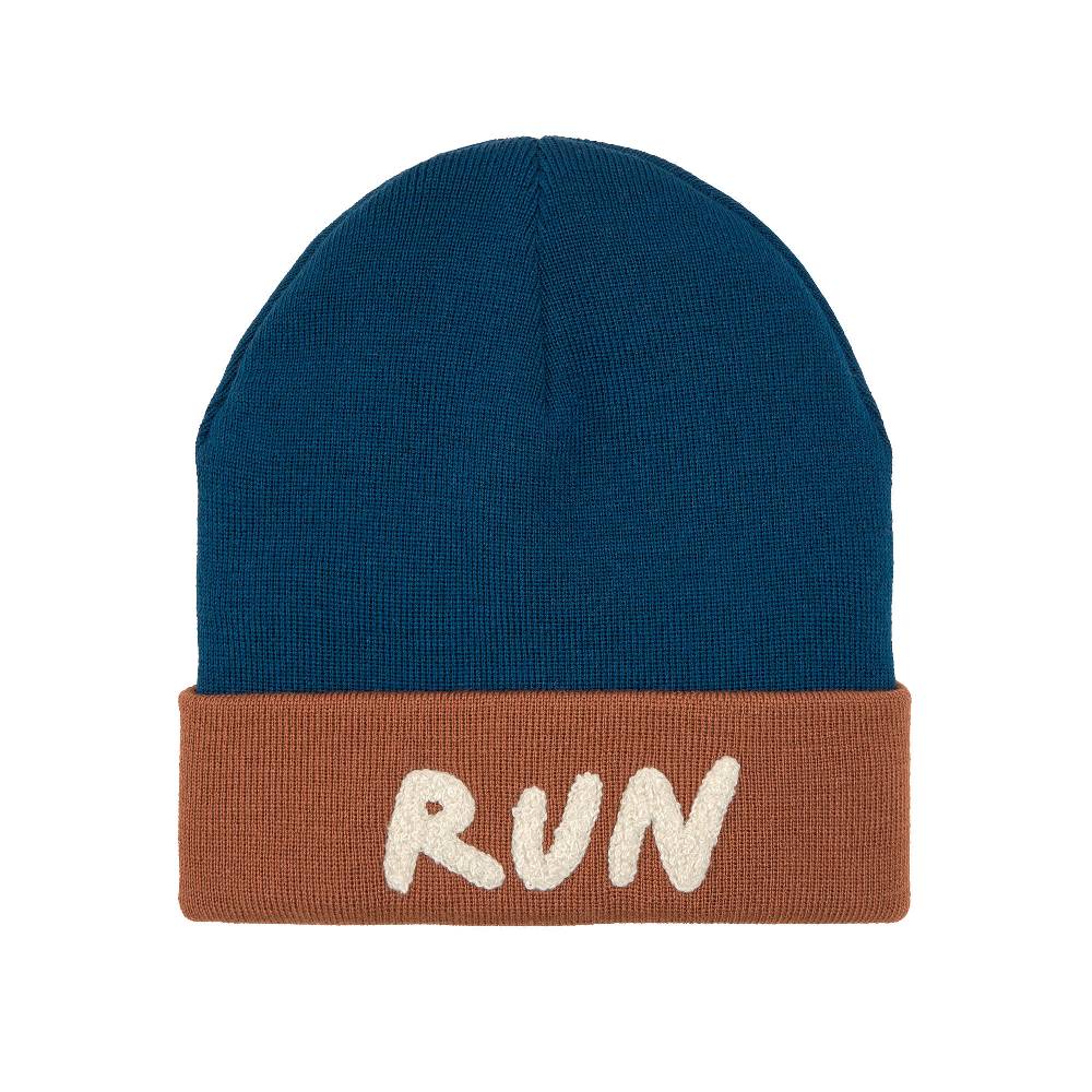 Lässig Beanie Mütze Kinder - Merino Wolle, Little Gang, Run Braun Begrenzt auf 3 Tage