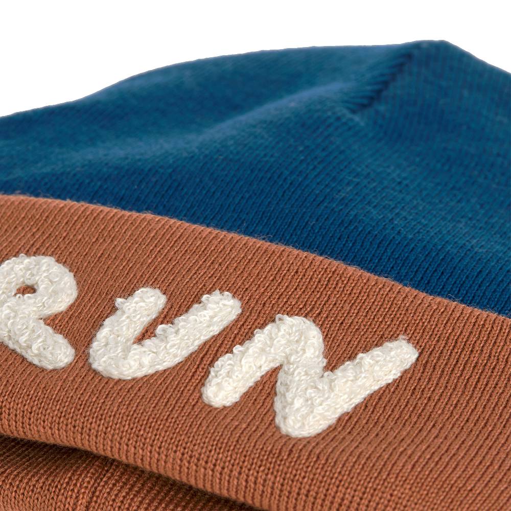 Lässig Beanie Mütze Kinder - Merino Wolle, Little Gang, Run Braun Begrenzt auf 3 Tage