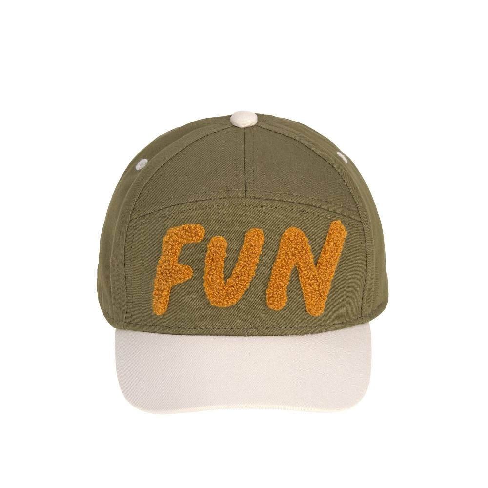 Lässig Basecap Kinder - Fun, Sand Oliv 50% Rabatt für begrenzte Zeit