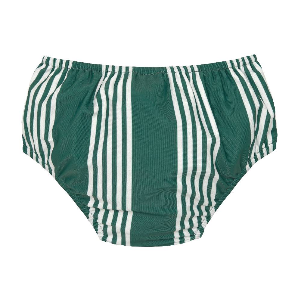 Lässig Schwimmwindel mit Druckknöpfen - Streifen, Grün Weiß Sonderangebot