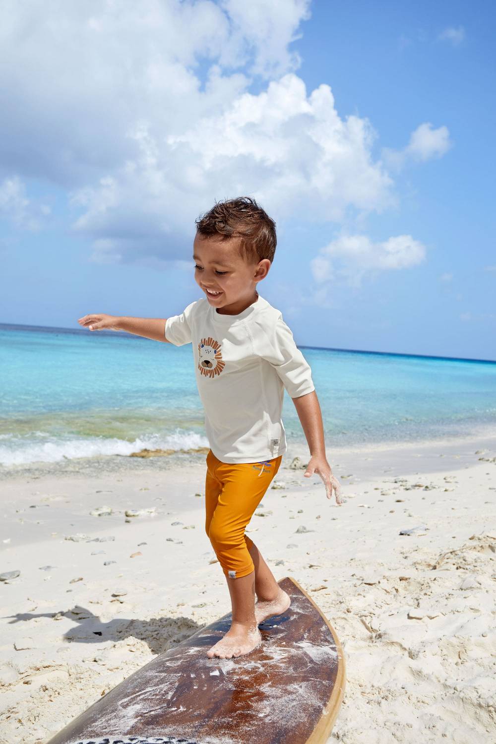 Lässig Schwimmhose Baby Kurz (UV-Schutz), Goldgelb Rabatt