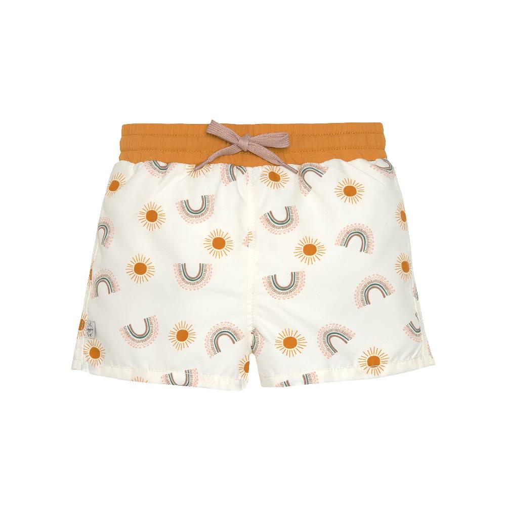 Lässig Badehose Baby - Regenbogen, Weiß