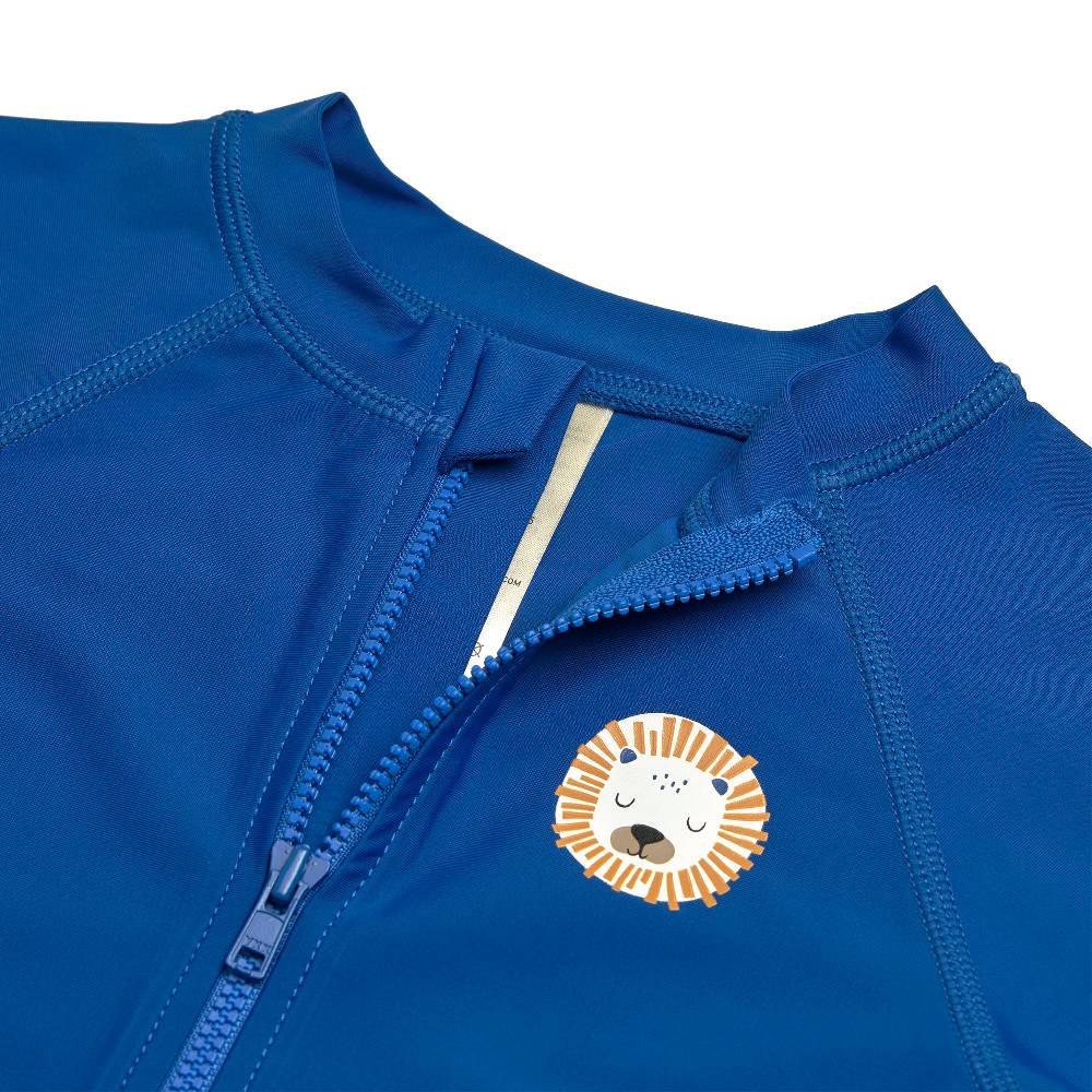 Lässig Schwimmanzug Kinder Langarm (UV Schutz) - Löwe, Blau Großer Ausverkauf