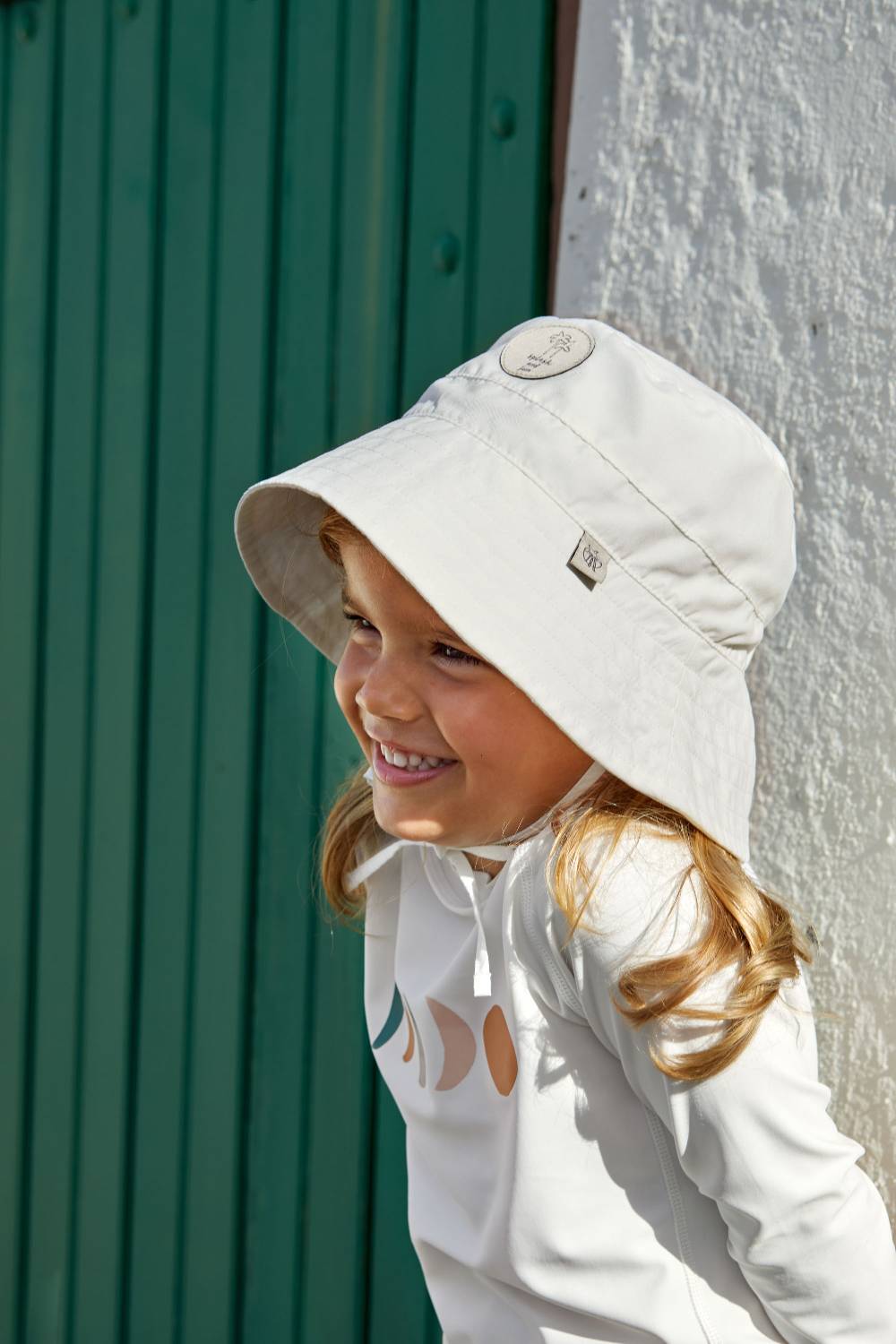 Lässig Fischerhut Baby (UV Schutz & Nackenschutz), Weiß Saisonschlussverkauf