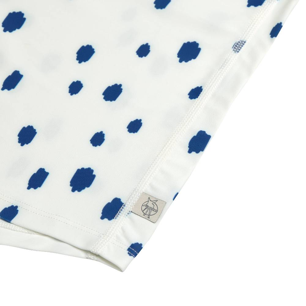 Lässig UV Shirt Kinder Langarm - Punkte, Blau Weiß Weihnachtsangebot